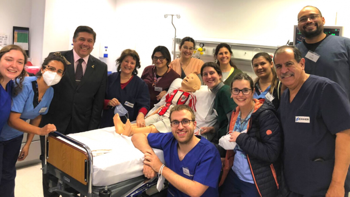 La Residencia de Terapia Intensiva Pediátrica visitó el centro de Simulación Médica Simmers