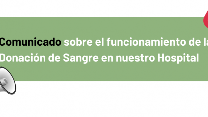 El Hospital Materno Infantil San Roque no pide donantes para ningún tratamiento.