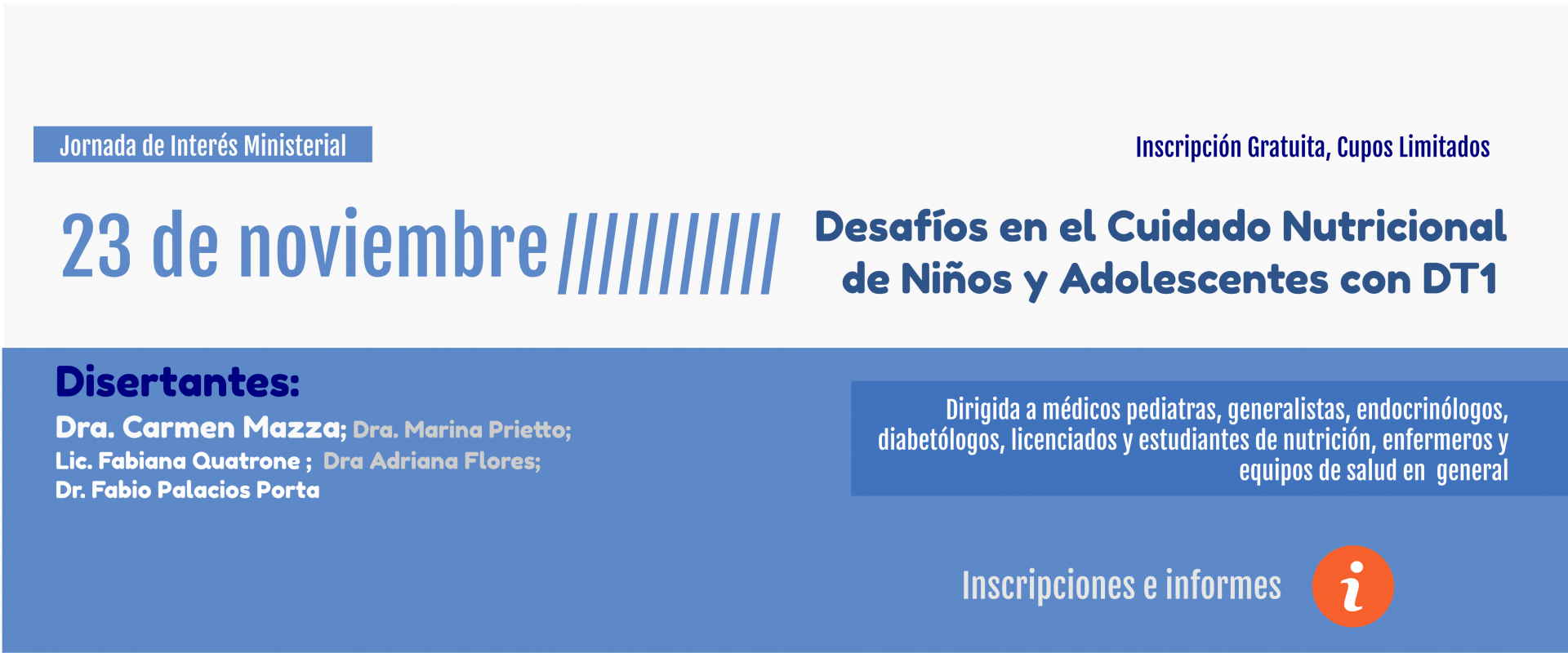 Jornadas Sobre Cuidado Nutricional en Niños y Adolescentes con DT1