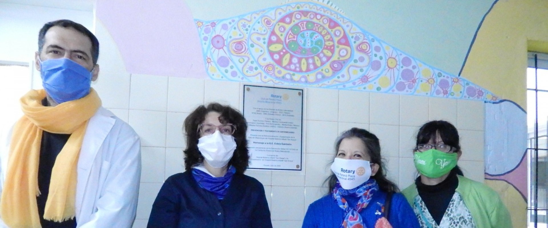Arreglo y donación de equipamiento del consultorio de Oftalmología
