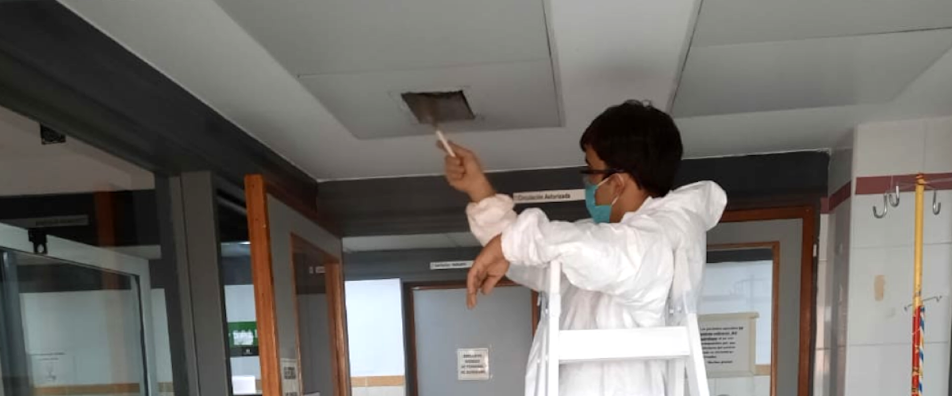 Limpieza del sistema de ventilación del Centro Quirúrgico Pediátrico